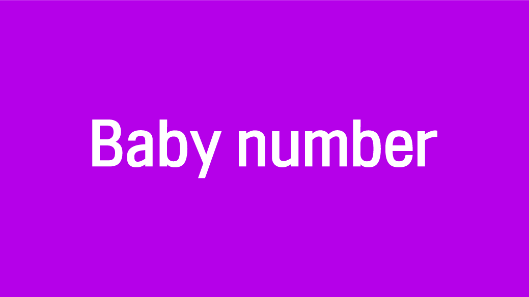Baby-number